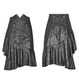 Punk High Waist Stretch Half Skirt