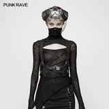 Punk Non-stretchy PU Leather Vest Accessories