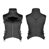 Punk WOMENS HIGH-NECK Warrior Vest