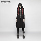 Punk WOMENS DARK Hooded Knit Jacket