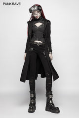 Punk WOMENS DARK Hooded Knit Jacket