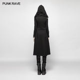 Punk WOMENS DARK Hooded Knit Jacket