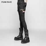 Punk Denim Trousers Water-washed Long Jeans