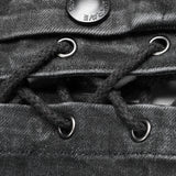 Punk Denim Trousers Water-washed Long Jeans