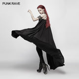 Punk Cross Long Cape With Chain