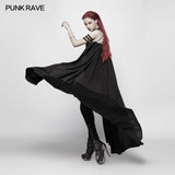 Punk Cross Long Cape With Chain
