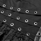 Punk Stretch Knitting Deep V Asymmetrical Dress