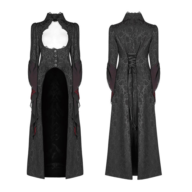 Gothic Ruffle Sleeves Court Long Lace Coat