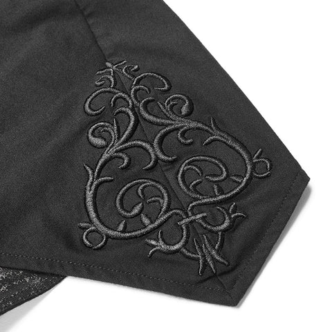Gothic Bat Wing Hooded Long Sleeves Asymmetrical Dress