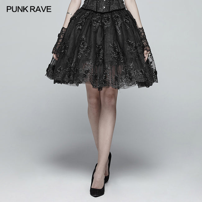 Gorgeous Lolita Lace Tutu Half Skirt
