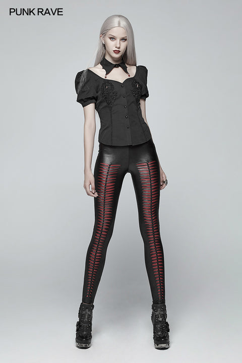 Gothic Blood Bubble Short Sleeves Shirt