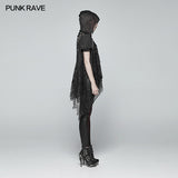 Gothic Daily Lightweight Translucent Lace Long Vest