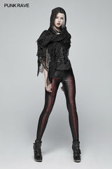 Gothic Daily Lightweight Translucent Lace Long Vest