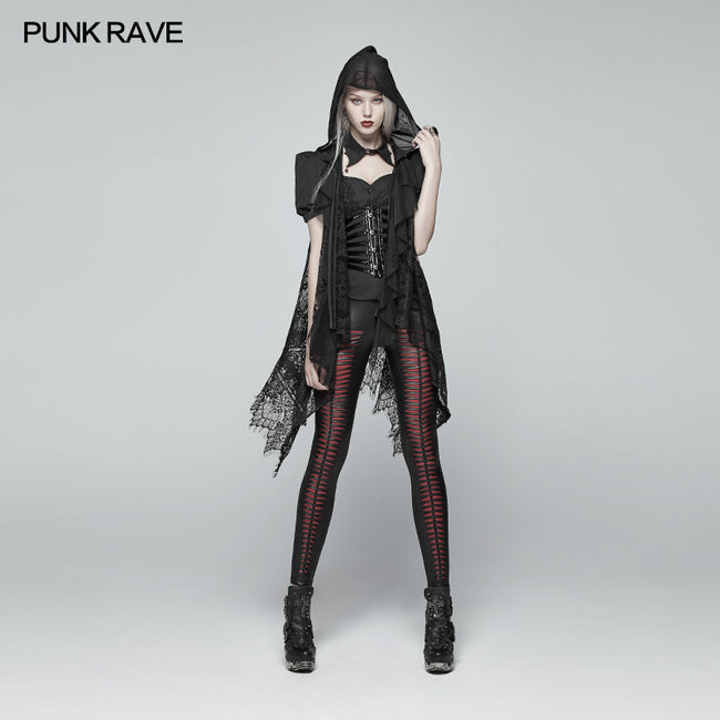 Gothic Daily Lightweight Translucent Lace Long Vest– Punkravestore