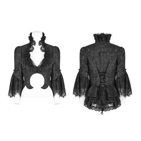 Gothic Standing Collar Short Coat