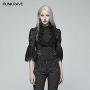 Gothic Standing Collar Short Coat