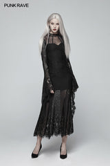 Gothic Daily Wear Long Sleeves Lace Dress