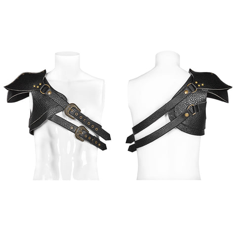 Steampunk Thick Three-dimensional  Armor One Shoulder Strap
