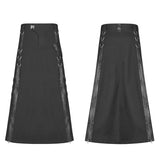 Mens Punk Long Half Skirt