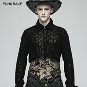 Men Gothic Gorgeous Court Jacquard Girdle