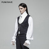 Gentleman Punk V-neck Simple Vest For Men