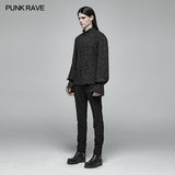 Men Decadent Gothic Printed Long Sleeve Shirt