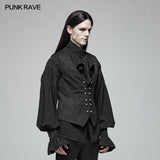 Gorgeous Vintage Gothic Jacquard V-neck Vest