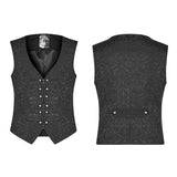 Gorgeous Vintage Gothic Jacquard V-neck Vest