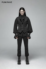Gorgeous Vintage Gothic Jacquard V-neck Vest