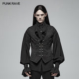 Gorgeous Vintage Gothic Jacquard V-neck Vest