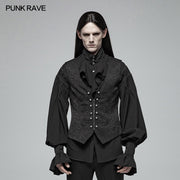 Gorgeous Vintage Gothic Jacquard V-neck Vest