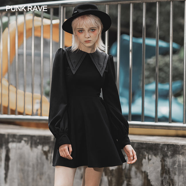 Black Nun style abstinence dress Punkravestore Black Nun style abstinence dress Punkravestore