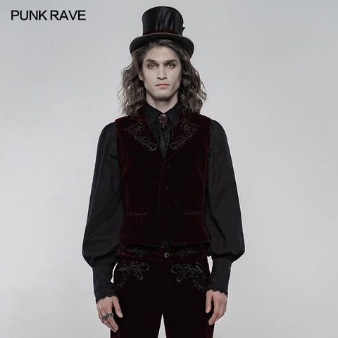 Exquisitely embroidered gothic vest