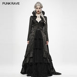 Gothic Witch's Wedding Dress Long Coat