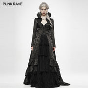 Gothic Witch's Wedding Dress Long Coat