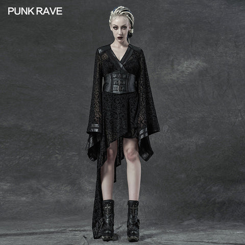 Gothic asymmetrical kimono