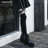 "Hard-core girl" military uniform style bullet clip leg sleeve