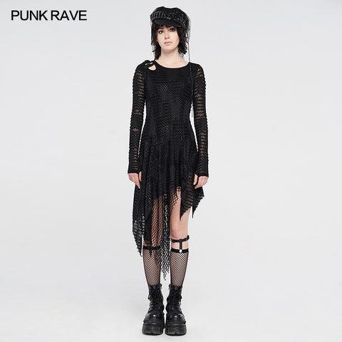 Dark Snakescale Shadow Flower Dress