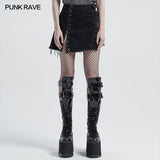 Punk rough short skirt