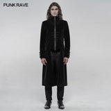 Elaborately embroidered gothic mid-length coat