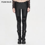 Punk Handsome Tight PU Leather Pants