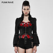 Steampunk stonewashing lace coat