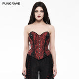 Goth Mottled Beaded Waist Seal Coset