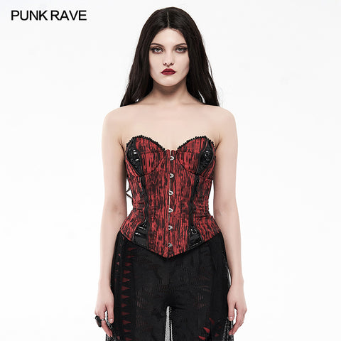 Goth Mottled Beaded Waist Seal Coset