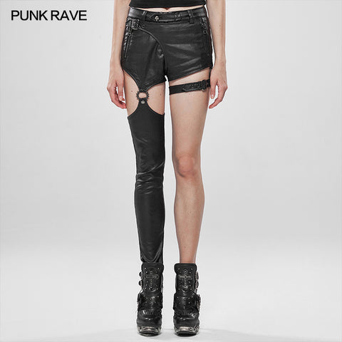 Punk future warrior asymmetrical pants
