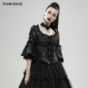 Blurred illusion jacquard jacket