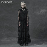 Gothic lace 3D embroidered long coat