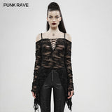 Live to die black butterfly long sleeve T-shirt