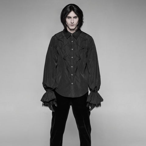 Dracula Gothic Dark Straight Pants Velvet Trousers