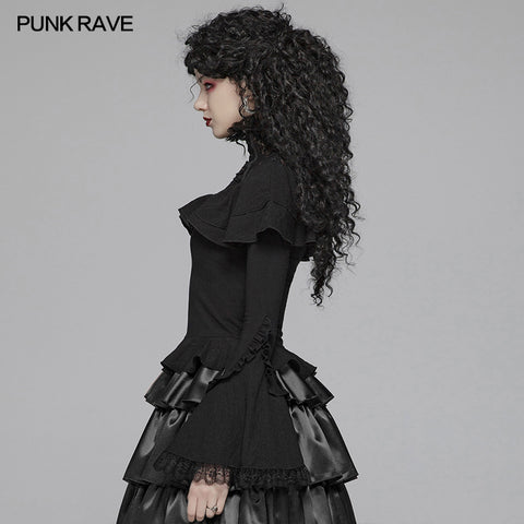 Lolita Lace Turtleneck Long Sleeve T-shirt